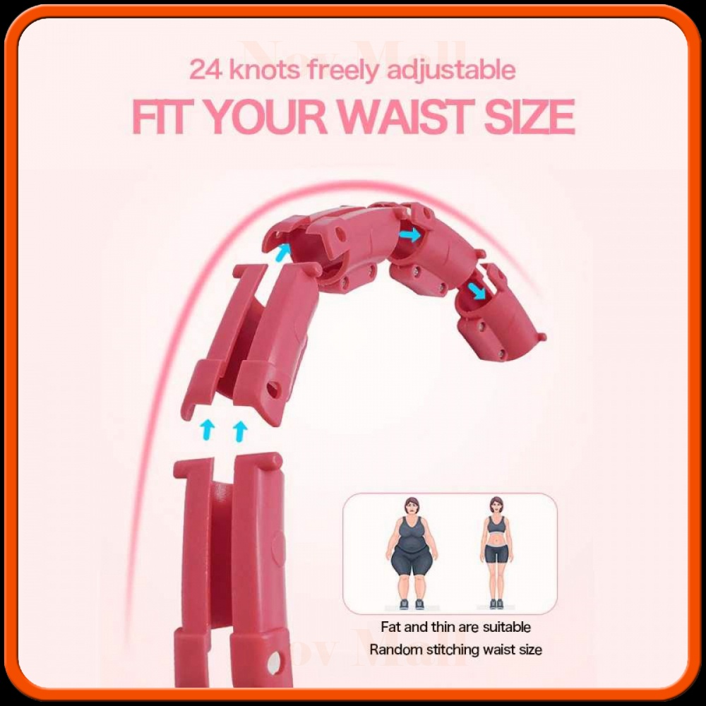 Alat Fitness Cincin Pelangsing Tubuh Adjustable Abs Hula Hoop -SP991