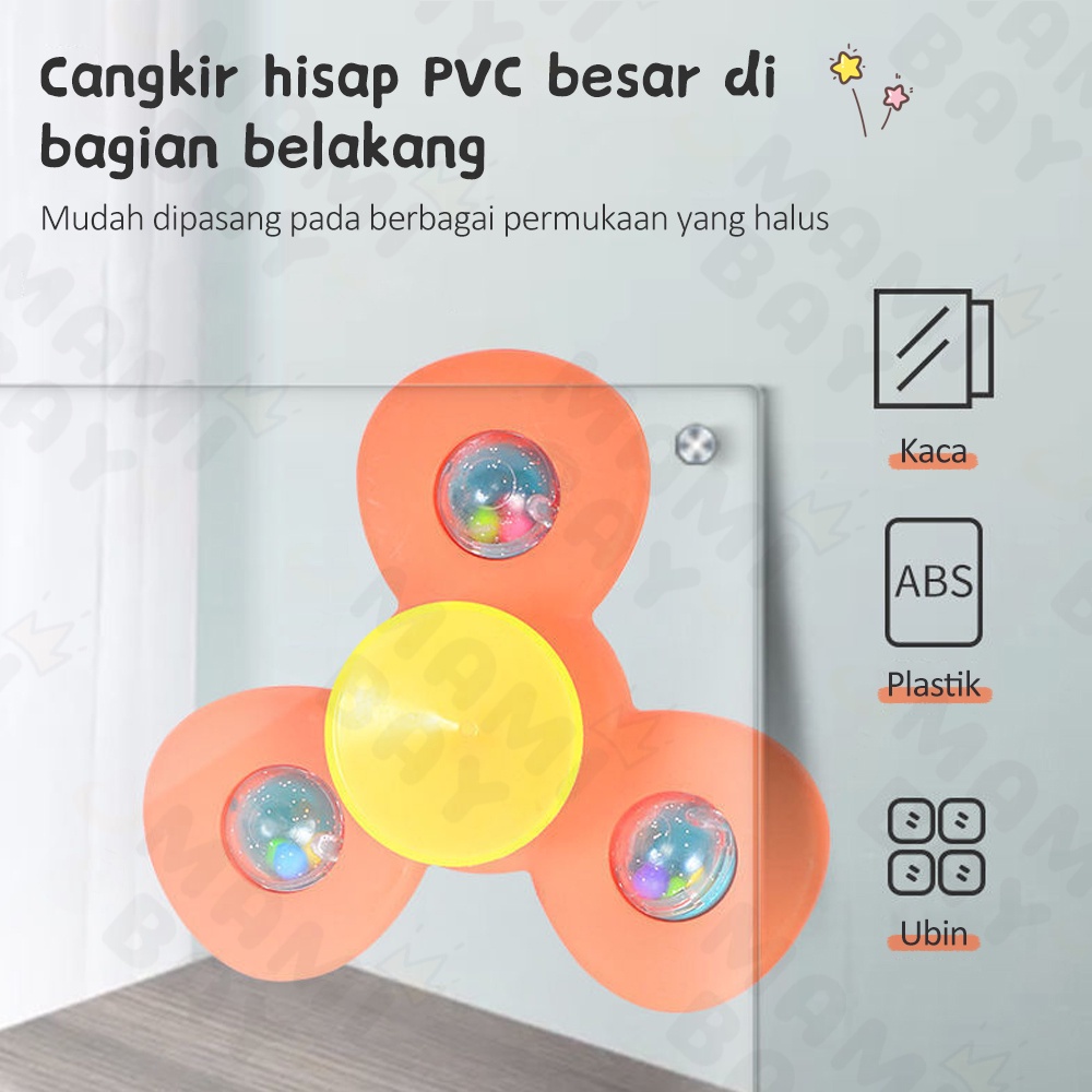 Mamibayi Fidget Spinner Bayi Model Heawn Lucu Mainan Edukasi Dini Bayi Mainan Sensori Motorik Anak