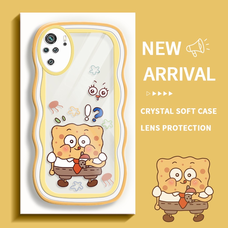LAPEER Case For Xiaomi Redmi Note 10 4G Note 10S Note 10T 11SE For Poco M3 Pro 5G M5s Casing SpongeB