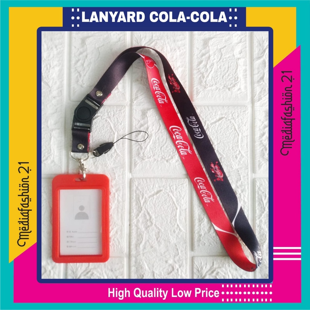 

Lanyard Tali Gantungan ID Card Cola-Cola Free Strap Gantungan HP/Flashdisk