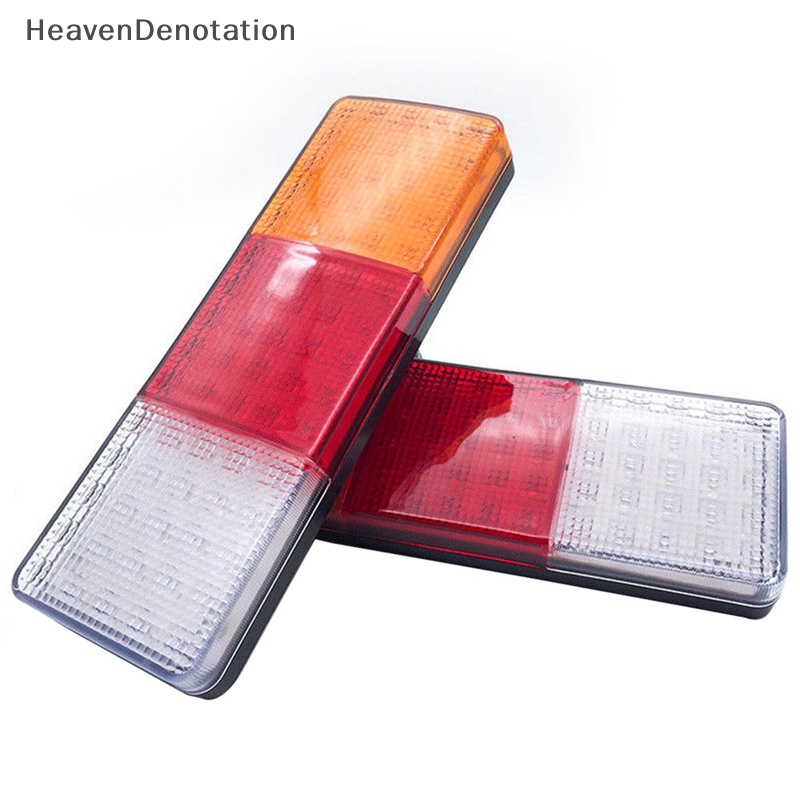 [HeavenDenotation] 75lampu LED Tail Truk Trailer RV Boat Stop Belakang Lampu Indikator Putar Mundur HDV