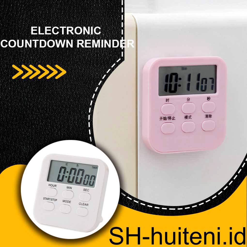 Alat Pengingat Timer Digital Dapur Perangkat Waktu Pengingat Waktu Fitness Bertenaga Baterai Universal Ukuran Kecil