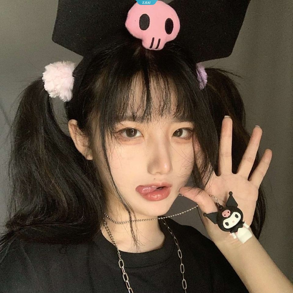 2023baru Sanrio Series Kalung Ins Lembut Gadis Lucu Gelap Pedas Hitam Manis Kuromi Melodyku Pom Pom Purin Cinnamoroll Kalung Untuk Hadiah Gadis [ZK]