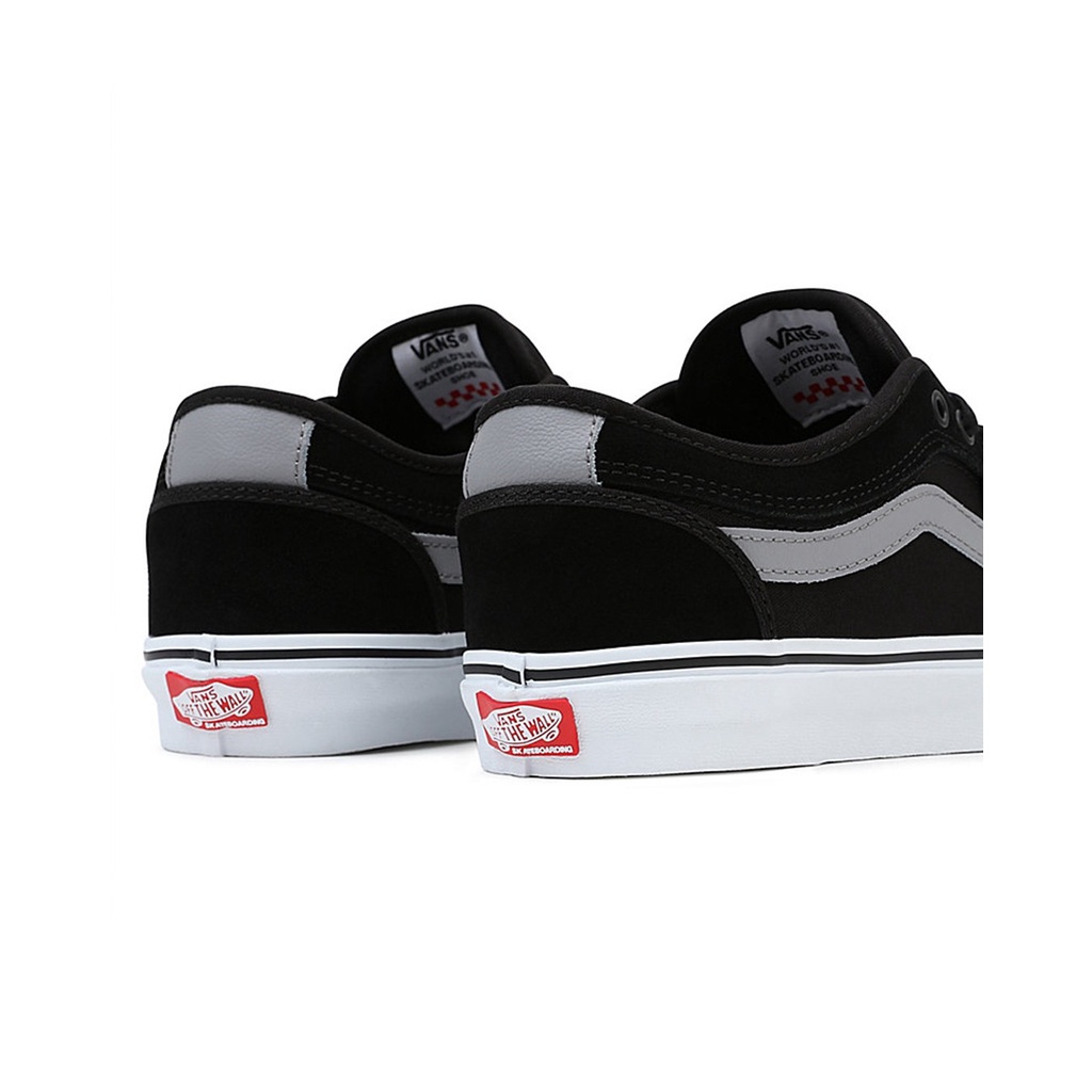 SEPATU VANS OFF THE WALL | CHUKKA LOW SIDE STRIPE BLACK GREY WHITE