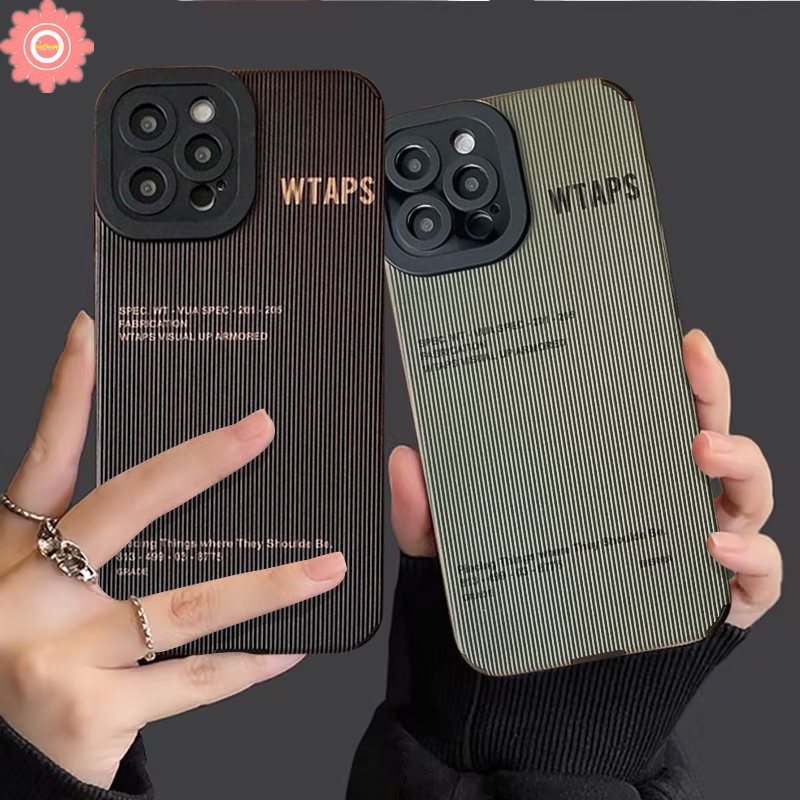 IPHONE Casing Ponsel Bisnis Minimalis Merek Trendi Kompatibel Untuk Iphone11 12 14 13 Pro MAX XR 7 8 Plus X XS MAX Mewah Tekstur Kulit Lembut Tpu Silicon Shockproof Cover