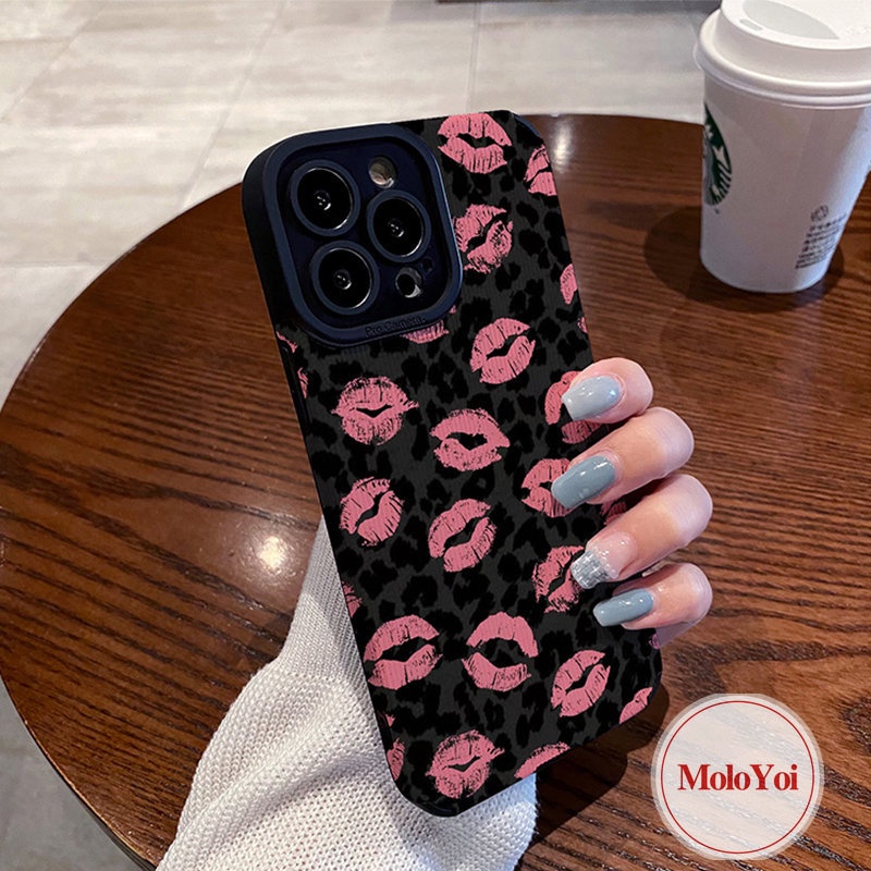 Casing Ponsel Silikon Tahan Guncangan Tekstur Kulit Mewah Untuk IPhone XR XS X Max8 7 Plus 11 12 14 13 Pro Max 7Plus Retro Vintage Motif Leopard Lembut Penuh Lip Cover