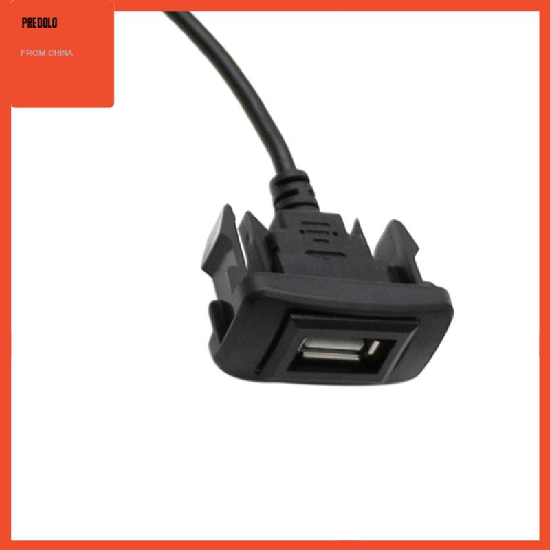 [Predolo] Flush Dashboard Mobil USB 2.0 Port Panel Mount Aksesori