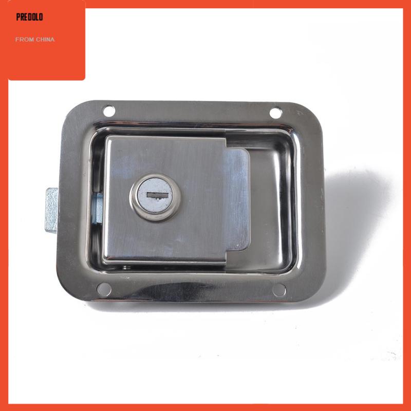 [Predolo] Paddle Lock Stainless Steel Flush Lock Recessed Mount Latch Pengunci Pintu