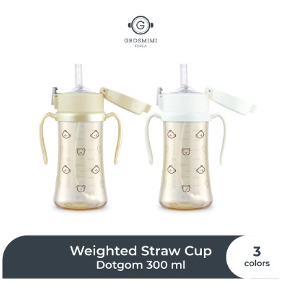 GROSMIMI PPSU DOTGOM Weighted Straw Cup (300ml)