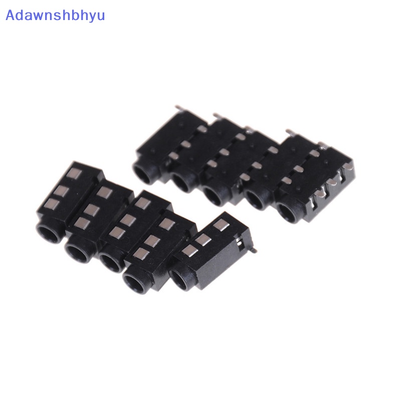 Adhyu 10pcs PJ-320D 4pin SMD 3.5mm Female Konektor Jack Headphone PCB Mount ID