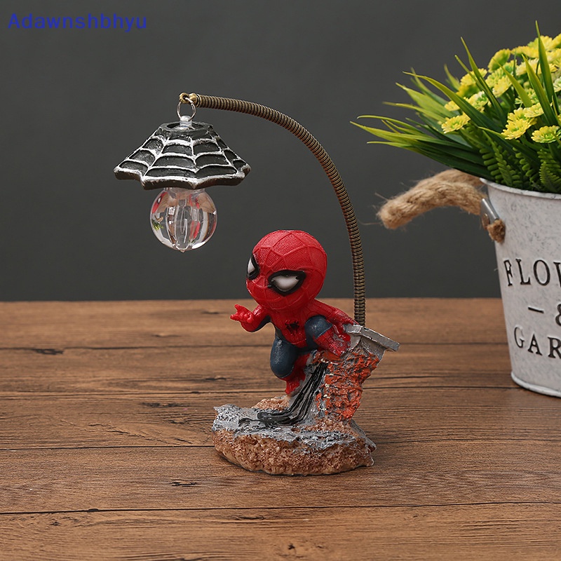 Adhyu Spiderman Anime Kartun Figure Boneka Anak Super Hero Spider Man Lampu Malam Mainan Anak Hadiah Dekorasi Rumah Hiasan ID