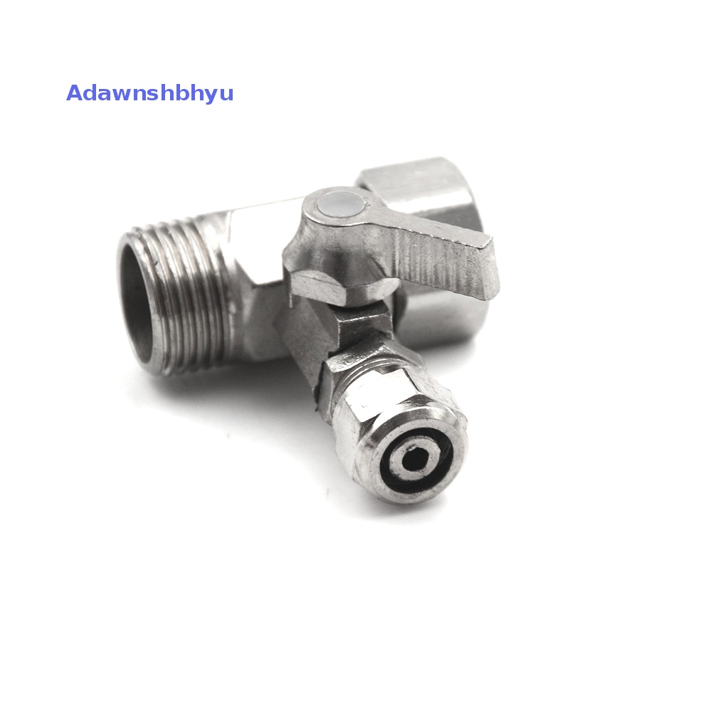 Adhyu New Adaptor Penjernih Filter Air Umpan Ro1/2 ''Ke3/8'' Ball Valve Faucet Tap Safe ID