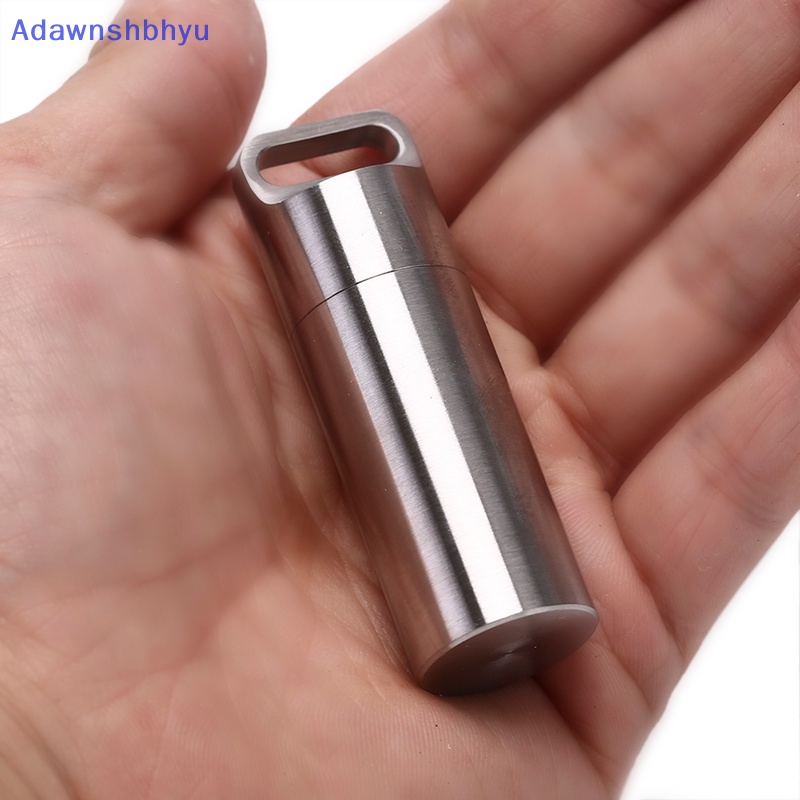 Adhyu Botol Segel Kapsul Tahan Air Outdoor Survival Pill Box Container Pill ID