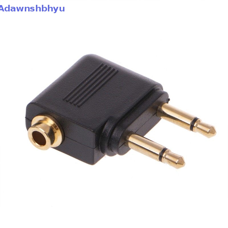 Adhyu Adaptor Audio Jack 3.5mm Untuk Travel Pesawat Pesawat Earphone Headphone Part  Id