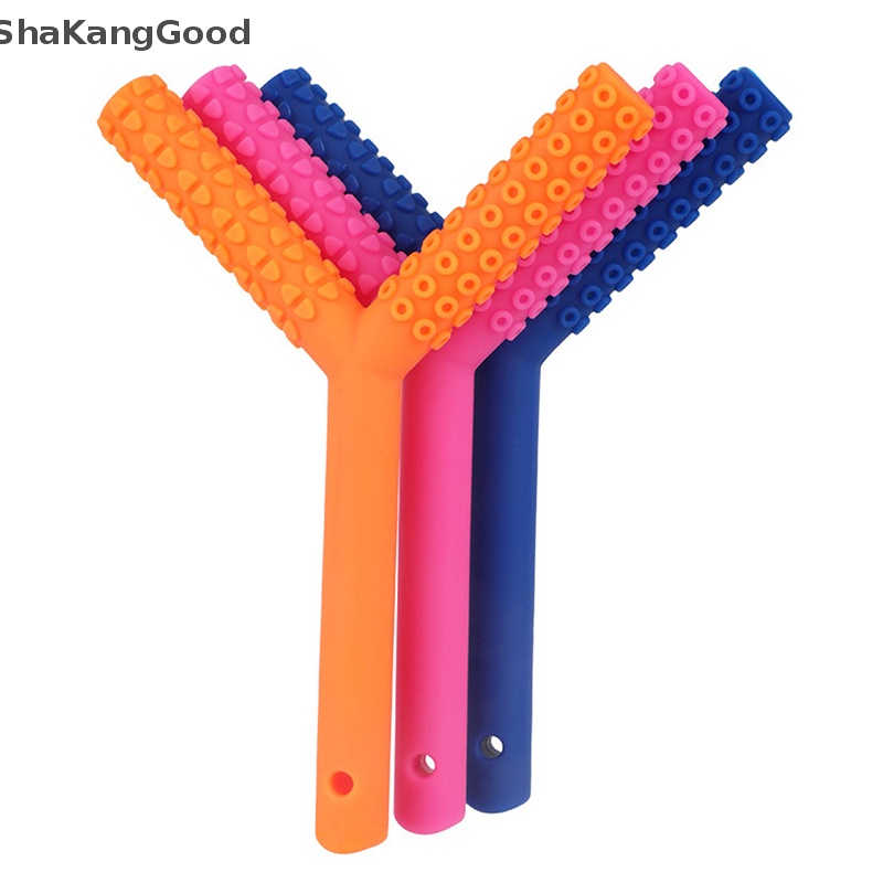 Tabung Kunyah Anak Selip Bentuk Y Alat Kunyah Teether Motor Oral Bayi Tuxtured Auti SKK