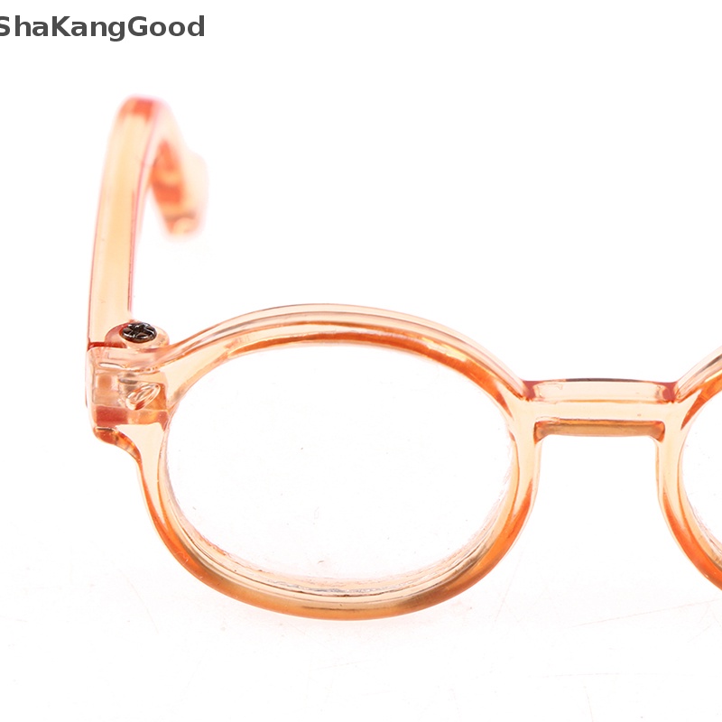 Skid Plush Boneka Kacamata Aksesori Bingkai Bulat 6.5/9.5cm Eyewear Clear Lens SKK