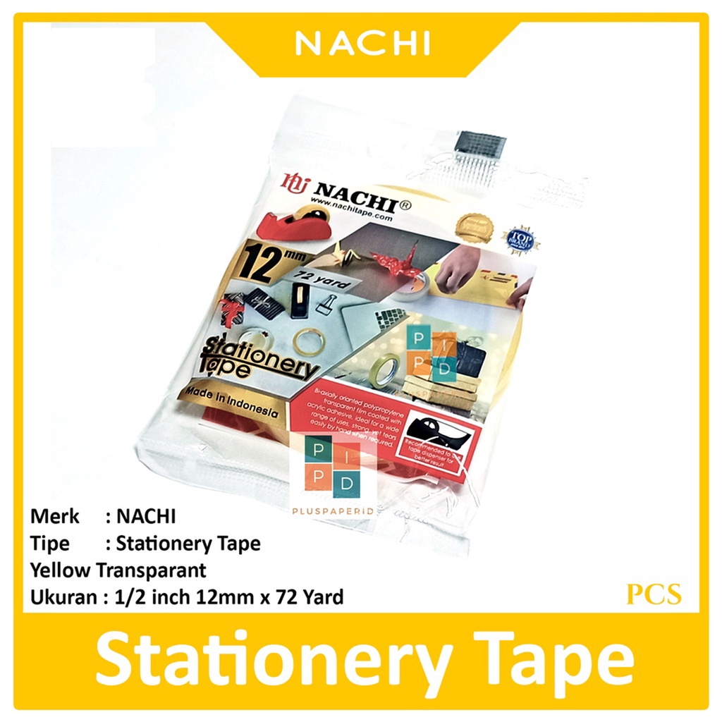 

NACHI - Stationery Tape 12 mm x 72 Yard - Roll