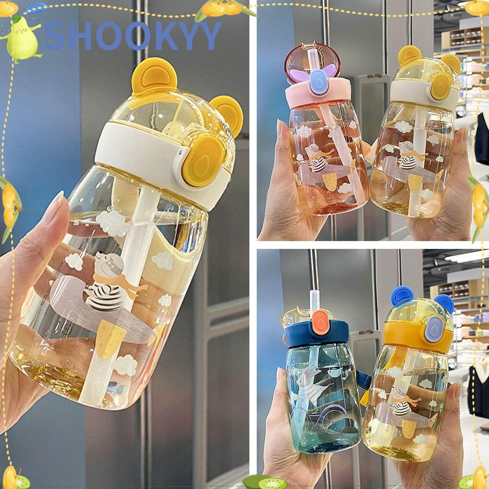 Chookyy Botol Minum Anak Untuk Sekolah Anak Laki-Laki Perempuan Cangkir Dengan Sedotan Water Jug Anti Bocor