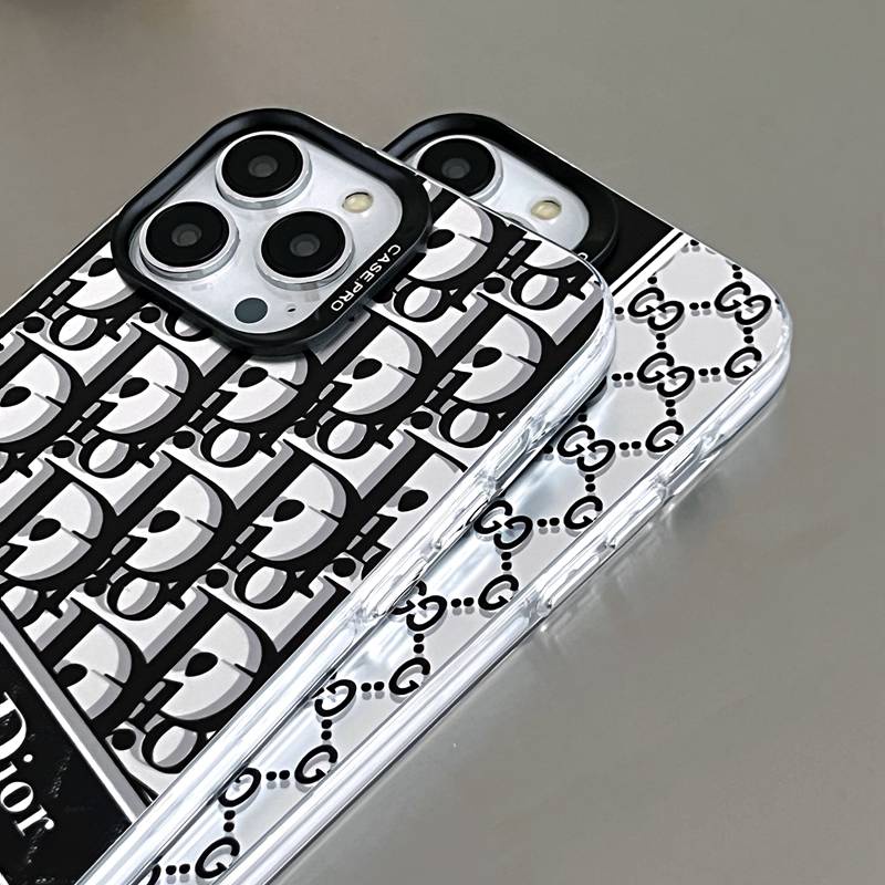 Fashion Logo GG Soft Case HP iP iPhone 14 13 12 Pro Max 11 Matte FTD Casing Apple