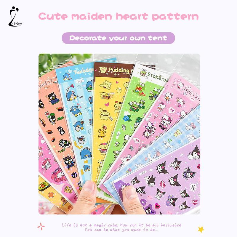 

Stiker kartun lucu Kulomi Melodi Stiker buku pegangan Z