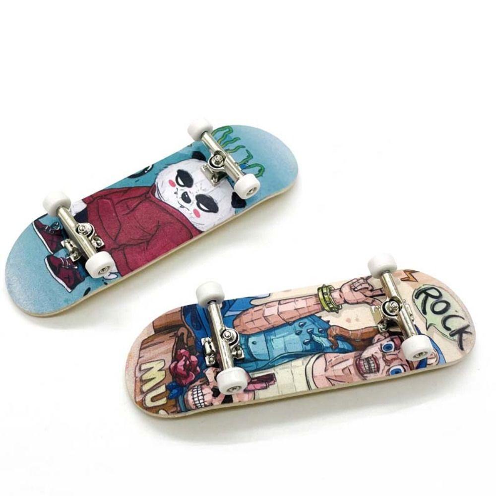 Agustinina Jari Skateboard Untuk Anak-Anak Profesional Jari Skuter Surfing Mainan Fingerboard Mainan Edukasi Novelty Jari Papan Surfing