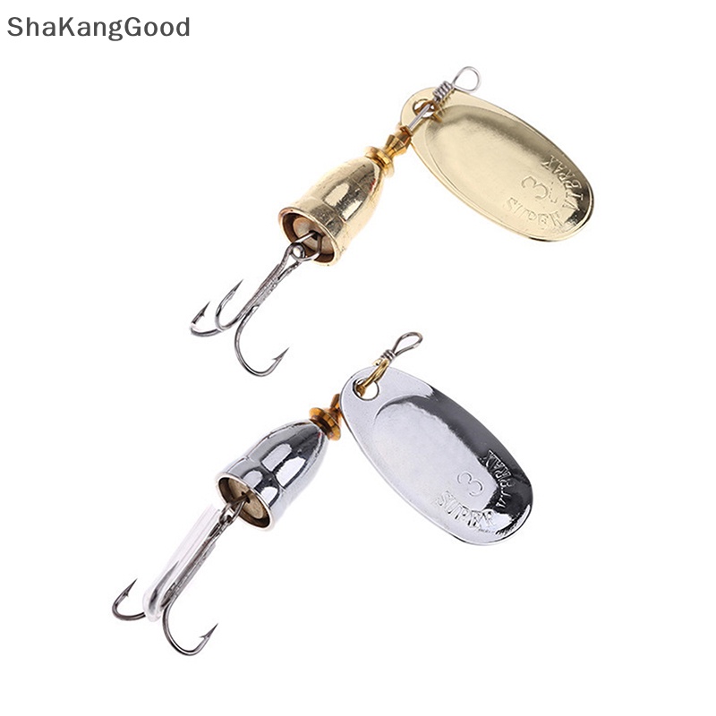 Skid Blade Rotag Spinner Metal Lure Kuningan Keras Buatan Sendok Umpan Tembaga Air Tawar Creek Trout Fishing Tackle SKK