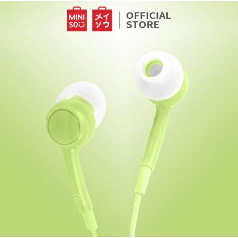 MINISO Earphone Kabel dengan Mic - Fruit Series 100% ORIGINAL