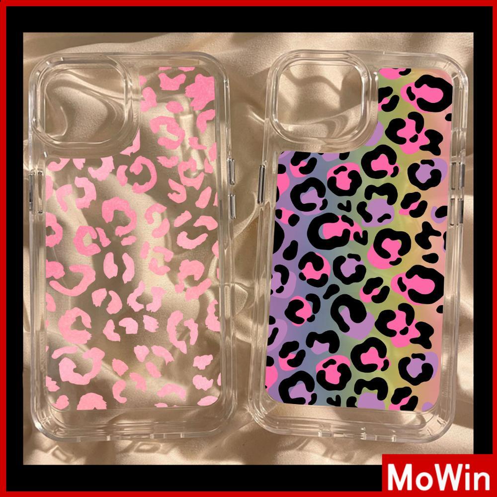 For iPhone 14 Pro Max iPhone Case Clear Case TPU Soft Case Shockproof Plating Button Pink Leopard Print Compatible with iPhone 13 Pro max 12 Pro Max 11 xr xs max 7Plus 8Plus