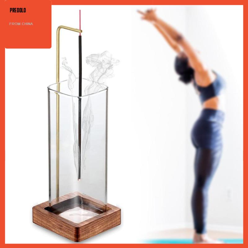 [Predolo] Stick Holder for Relaxation Tabletop with Glass Ash Collector Censer