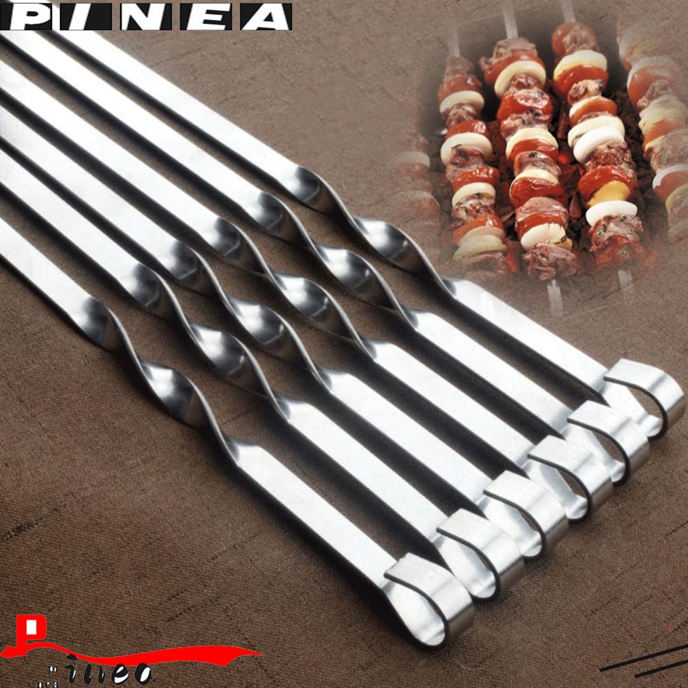 PINEAPPLE Stainless Steel Roast Stick High-quality BBQ Kitchen Tool Skewers Kebab String