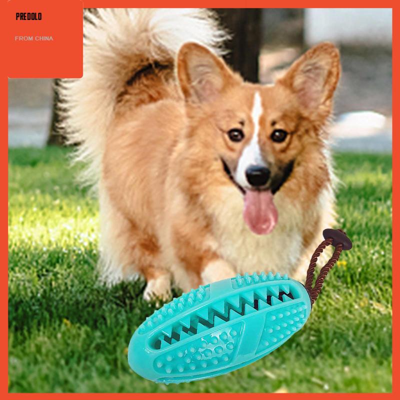 [Predolo] Pet Treat Ball Rubber Food Dispenser IQ Training Mainan Kunyah Anjing Tahan Gigit