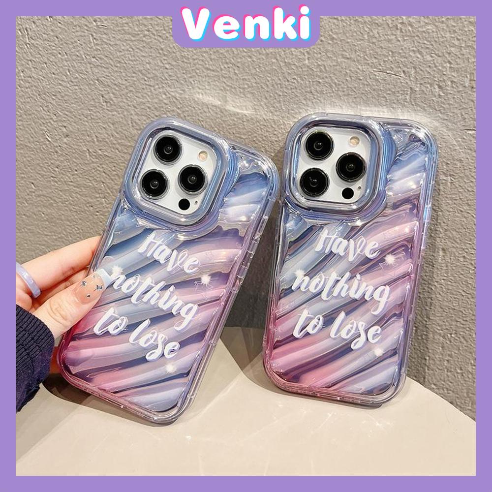 VENKI - For iPhone 11 iPhone Case Laser Reflective Transparent Phone Case TPU Soft Shockproof Airbag Case Protective English Alphabet Compatible with iPhone 14 13 Pro max 12 Pro