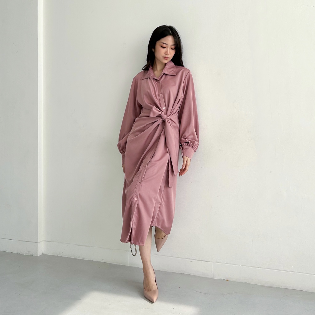 Beige Studio - Sarah Dress / Dress Lengan Panjang Wanita