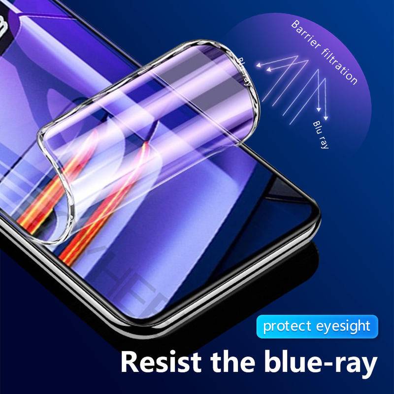 2pcs soft full cover Untuk OPPO Realme GT Neo 5 5SE 3 3T 2 2T Flash Explorer Master film Hidrogel Bening Untuk Realme GT2 Pro Explorer Master GT3 Anti blue light Pelindung Layar