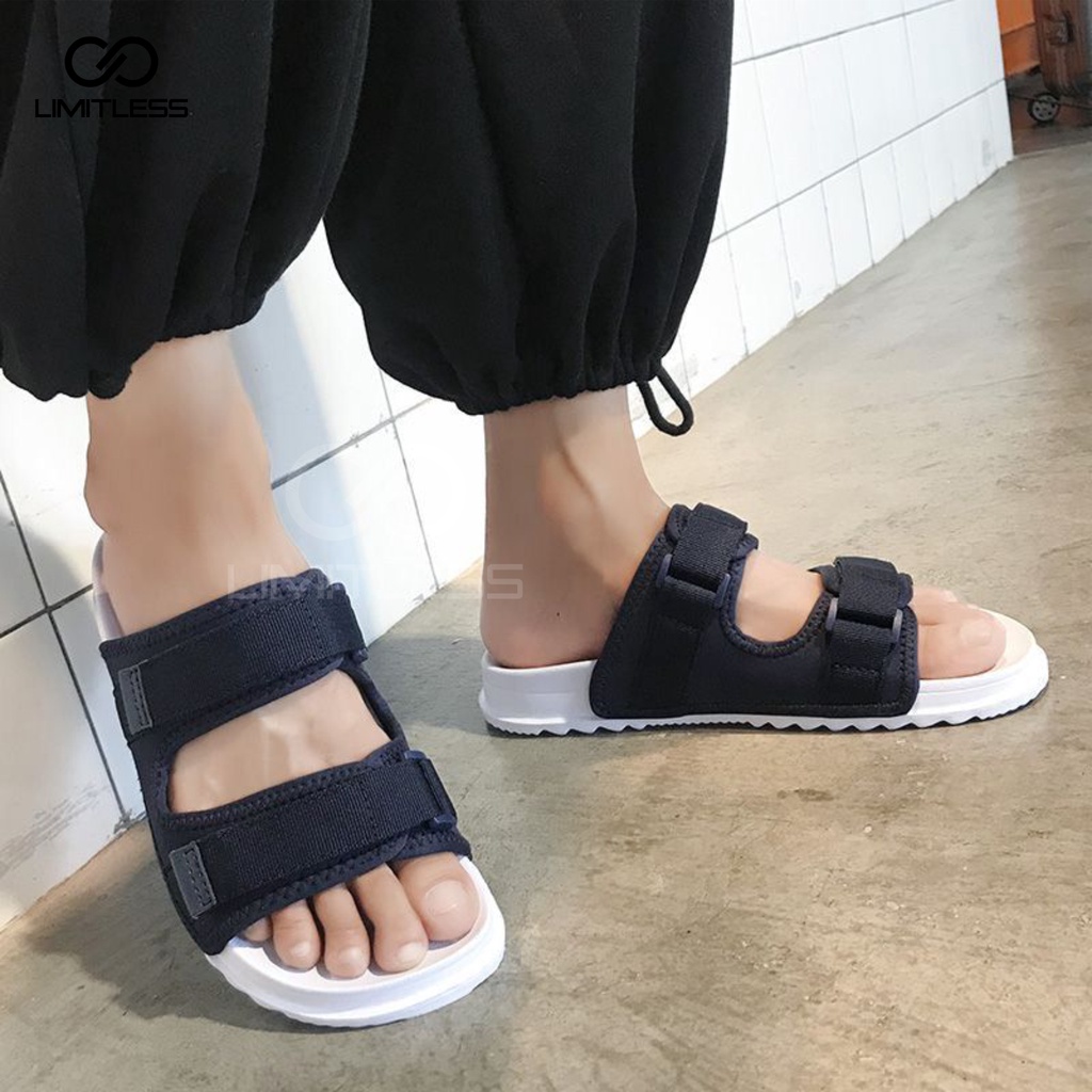 Sendal Wanita Selop Mose Kekinian Anti Slip Sandal Cewek Slip On Casual Slippers Sandal Wanita Fashionable Terbaru 2023