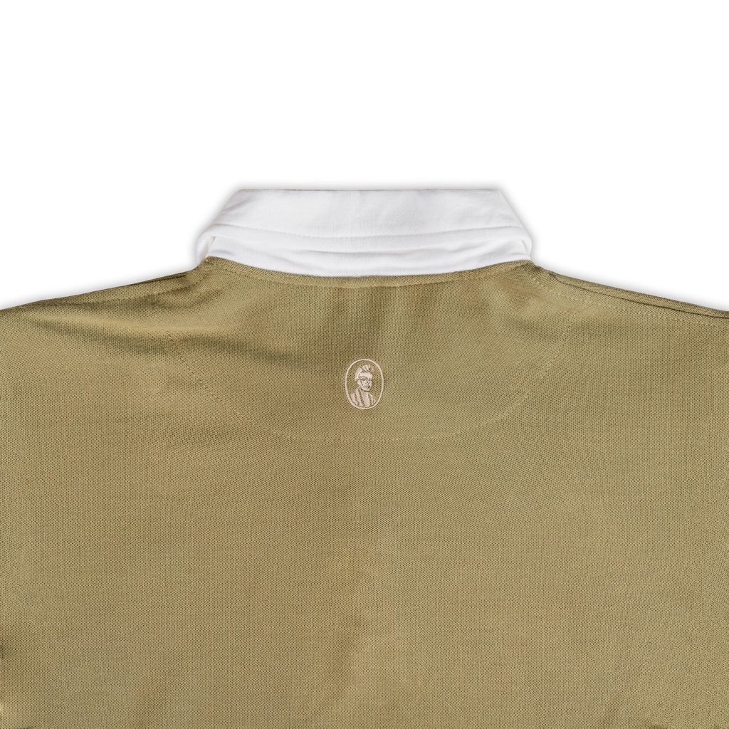 Long Sleeve Polo Shirt - Olive Nappa Milano