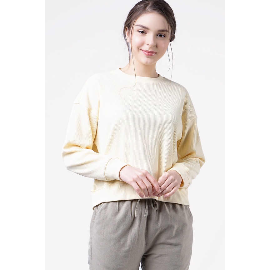 Ninety Degrees Sweater Wanita Yoona Yellow 34392D7YL