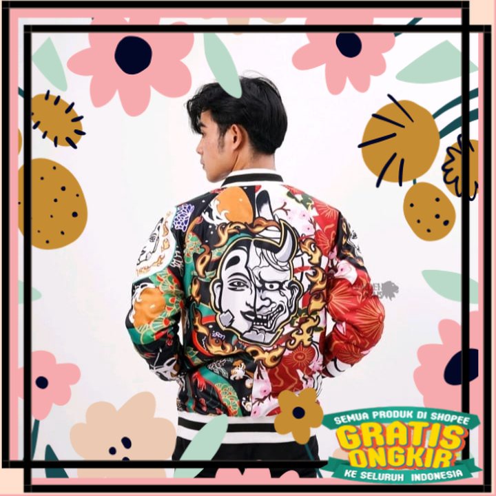 Jaket Sukajan Kawata Brothers Angry x Smiley/ Spesial Terbatas Tebal