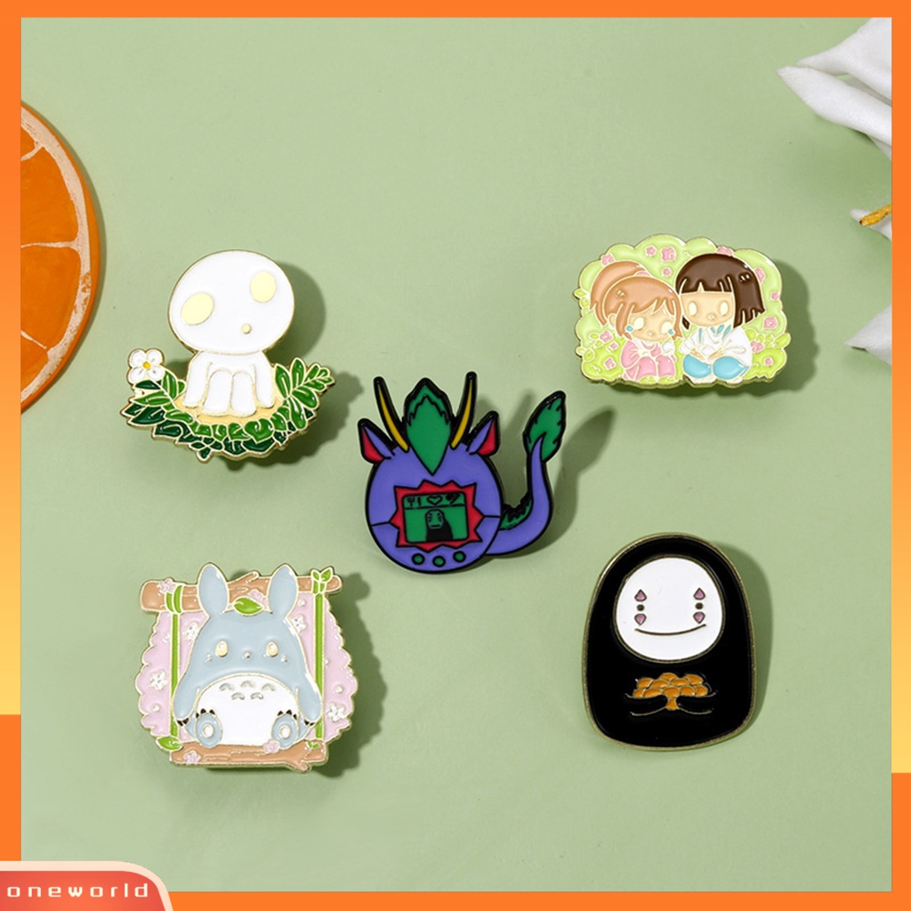 [ONE] Bros Pin Stoving Varnish Anime Aksesori Kepribadian Geometris Mudah-Cocok Tas Dekorasi Lucu Kartun Anime Bros Lencana Pakaian Sehari-Hari