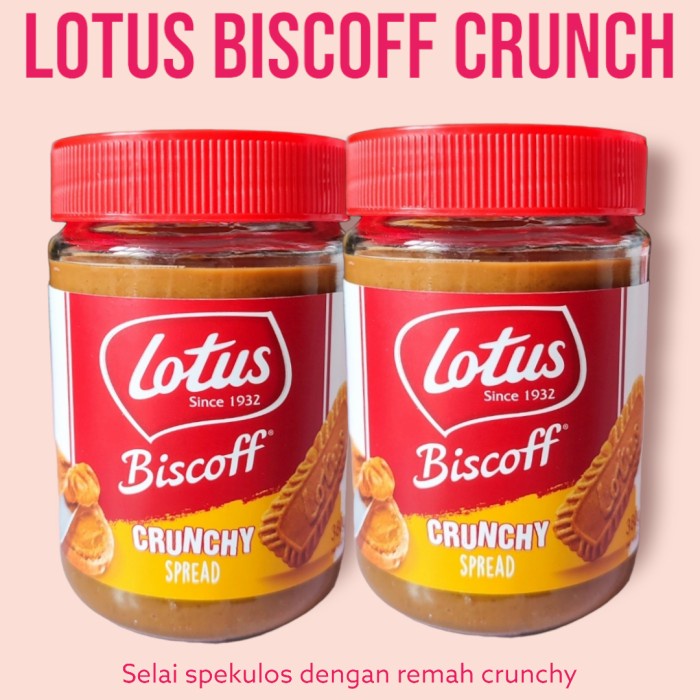 

Ready- SELAI LOTUS BISCOFF CRUNCHY SPREAD 380 GRAM SELAI KARAMEL KRISPI