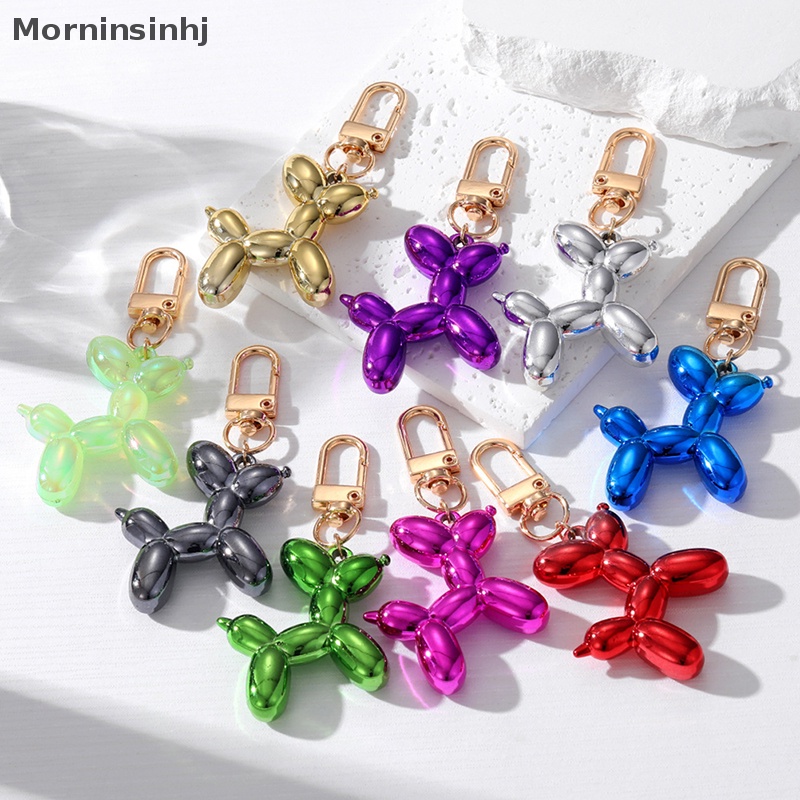 Mornin Warna-Warni Kartun Hewan Pasangan Gantungan Kunci Key Ring Wanita Pria Baru Bling Lucu Tas Hewan Peliharaan Mobil Pemegang Airpods Kotak Perhiasan Hadiah Teman id