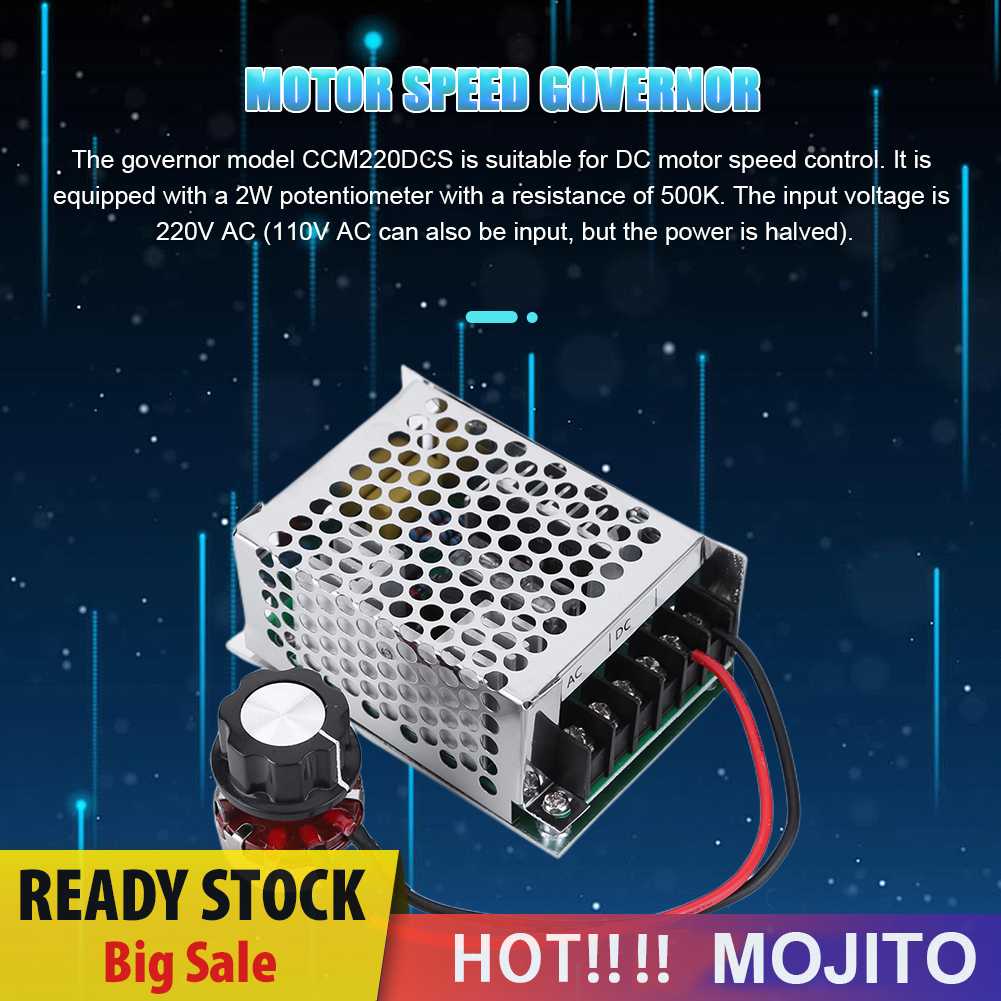 220v DC Motor Speed Controller Adjustable 2000W Max SCR Modul Gubernur Motor