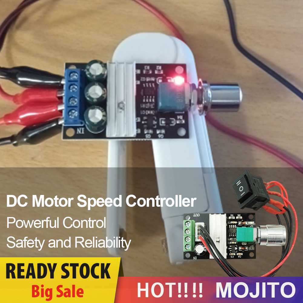 Dc 6V 12V 24V 28V Driver Motor DC 3A Variable Speed Controller Saklar Bolak Balik