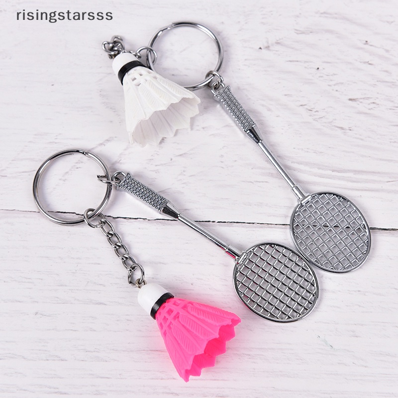 Rsid Span-new Raket Badminton mini Bola Olahraga keyring Gantungan Kunci Tempat Tas Liontin charm Jelly