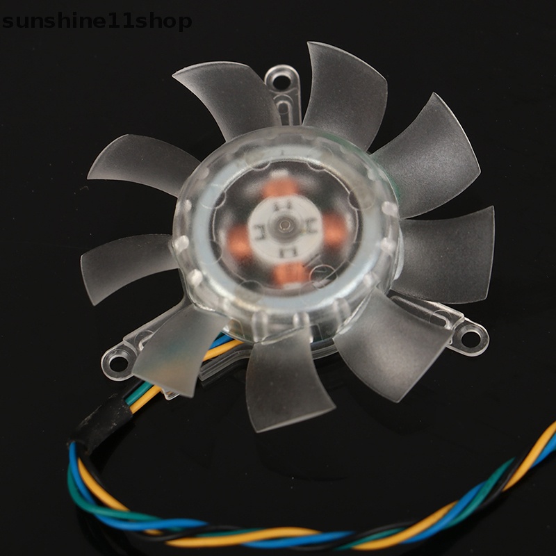 Sho 45MM Kipas Pendingin Lubang Pitch 39mm MGT5012LR-W10 4kawat Tenang Graphics Card Fan N