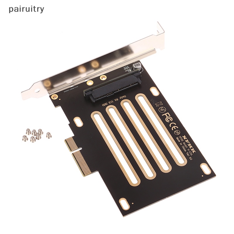 Prt U.3 SSD U3 Kit SFF-8639 Ke PCI-E 4.0 X4 Jalur Host Adapter Untuk Motherboard PM1735 PRT