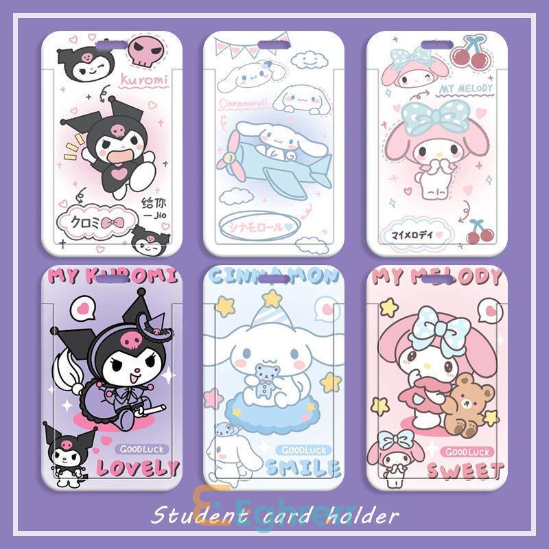 

Eghrerr Tempat ID Kartun Pelindung Kartu Lucu Pelindung Kartu Penting Sanrio Kuromi Photocard Holder Sleeve Toploader Melody Keyring Key Holder Photocard Holder Keyring ID Photo
