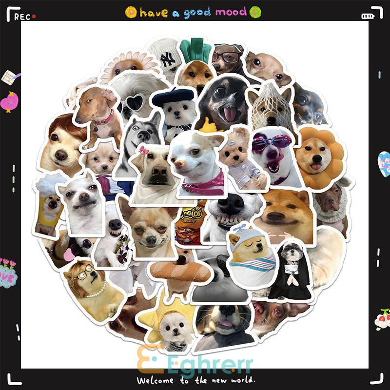 

COD-60 Pcs Stiker Laptop aesthetic motif Graffiti Pola ekspresi kucing anak anjing Lucu Anti Air Untuk Dekorasi Kopersepeda DIY-EG