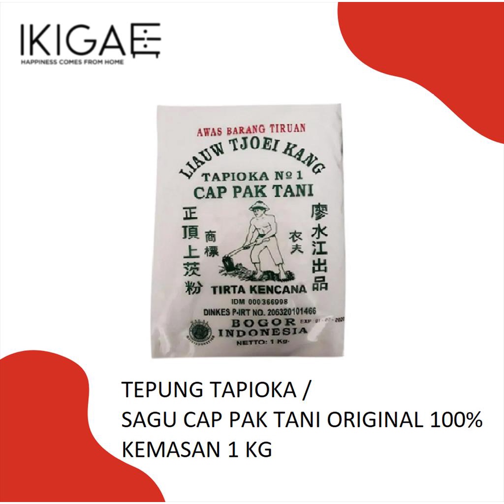 SAGU TANI LIAUW TJOEI KANG TEPUNG TAPIOKA ASLI 100% 1 KG