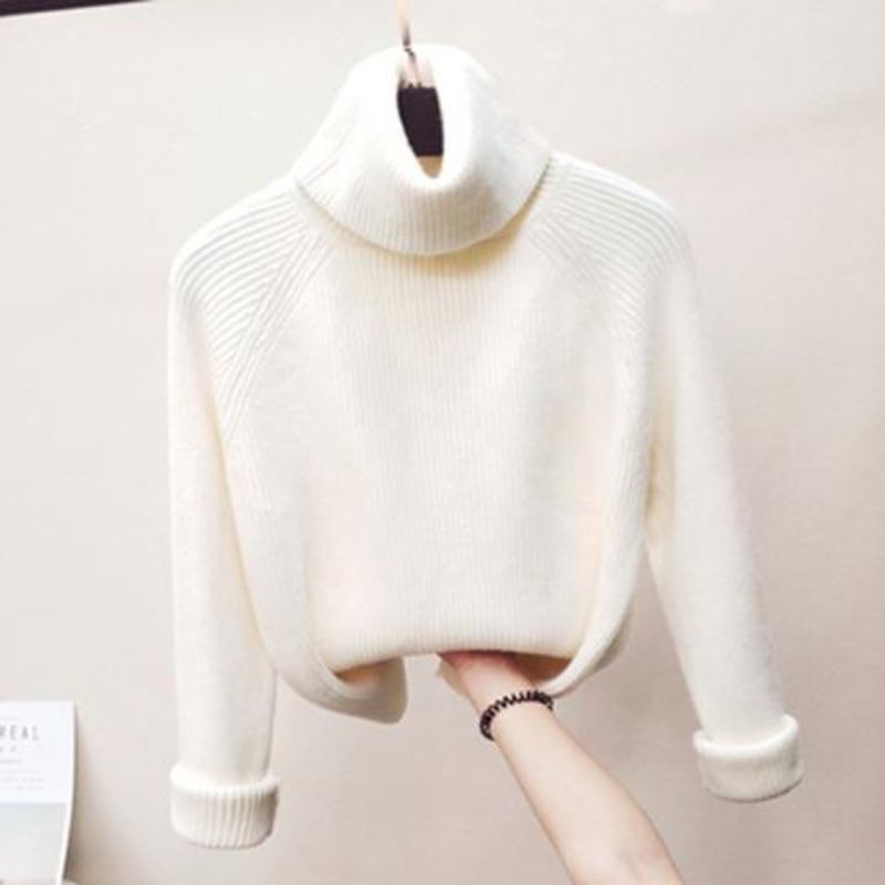 IMPORT DREAMY WOMAN WINTER TURTLENECK KNIT TOP BAJU ATASAN WANITA RAJUT MUSIM DINGIN